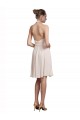 Cream Pink V-Neck Sleeveless A-Line Bridesmaid Dress Townsville