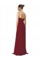 Burgundy Strapless Sleeveless A-Line Bridesmaid Dresses Townsville