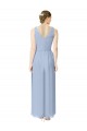 Periwinkle V-Neck Sleeveless A-Line Bridesmaid Dress Townsville