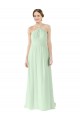 Sage Halter Neck Sleeveless A-Line Bridesmaid Dress Townsville