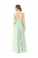 Sage Halter Neck Sleeveless A-Line Bridesmaid Dress Townsville