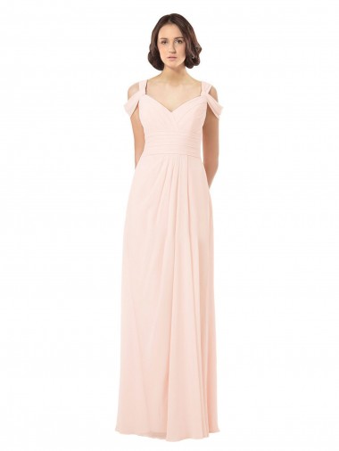 Pink Sweetheart Sleeveless Keyhole Back A-Line Bridesmaid Dress / Evening Dress Townsville