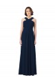 Dark Navy Sweetheart Sleeveless V-Back A-Line Bridesmaid Dress Townsville