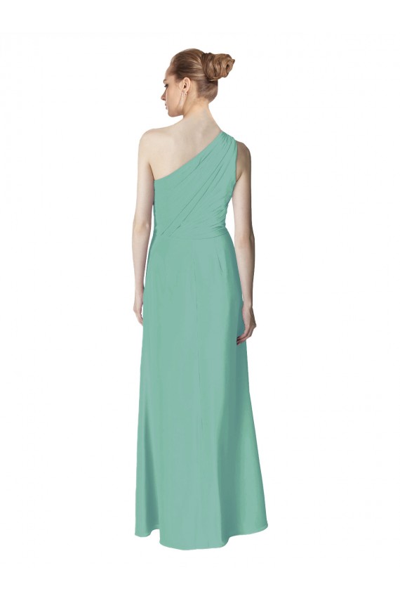 Jade One Shoulder Sleeveless A-Line Bridesmaid Dress Townsville