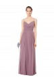 Pink V-Neck Sleeveless Open Back A-Line Bridesmaid Gowns Townsville