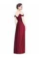 Burgundy V-Neck Sleeveless A-Line Bridesmaid Dresses Townsville