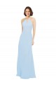 Light Sky Blue Halter Neck Sleeveless A-Line Wedding Party Dress Townsville