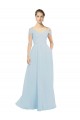 Sea Glass Off the Shoulder Sleeveless A-Line Evening Dress / Bridesmaid Dress Townsville