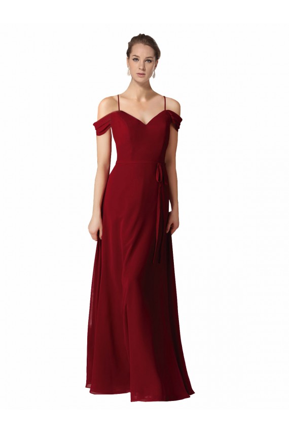 Burgundy Sweetheart Sleeveless A-Line Bridesmaid Dress / Evening Dress Townsville
