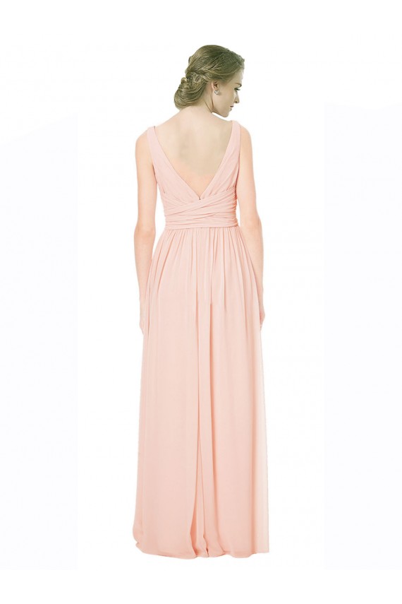 V-Neck Sleeveless V-Back A-Line Wedding Party Dress Townsville