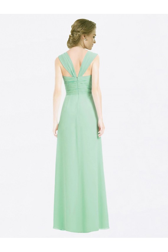 Mint Green Sweetheart Cap Sleeves V-Back A-Line Bridesmaid Dress Townsville