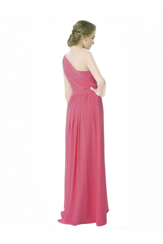 Mint Green One Shoulder Sleeveless A-Line Bridesmaid Dress Townsville
