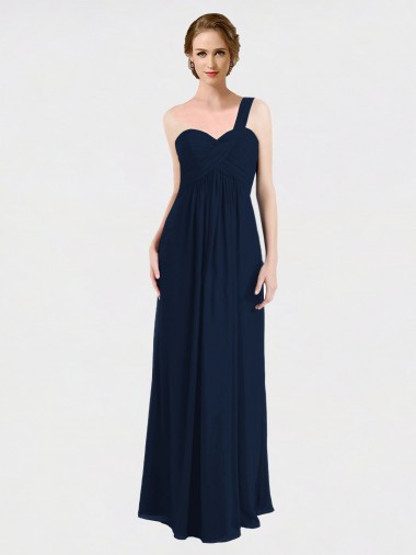 Dark Navy Sweetheart Sleeveless Low Back A-Line Bridesmaid Dress / Formal Dress Townsville
