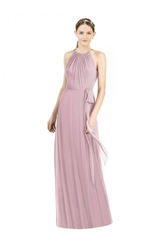 Primrose Halter Neck Sleeveless A-Line Bridesmaid Dress Townsville