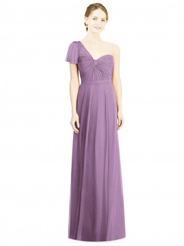Dark Lavender Sweetheart Flutter Sleeves Open Back A-Line Formal Dress / Bridesmaid Dress Townsville