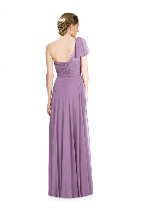 Dark Lavender Sweetheart Flutter Sleeves Open Back A-Line Formal Dress / Bridesmaid Dress Townsville