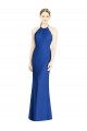 Royal Blue High Neck Sleeveless Open Back Trumpet Bridesmaid Dress Townsville