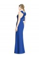 Royal Blue High Neck Sleeveless Open Back Trumpet Bridesmaid Dress Townsville