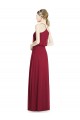 Burgundy V-Neck Sleeveless A-Line Evening Gowns / Bridesmaid Dress Townsville