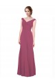 Mauve Taupe V-Neck Sleeveless A-Line Bridesmaid Dress Townsville
