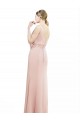 Bliss Pink High Neck Sleeveless Mermaid Bridesmaid Dress Townsville