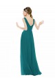 Hunter V-Neck Sleeveless A-Line Bridesmaid Gowns Townsville
