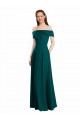 Hunter Off the Shoulder Cap Sleeves A-Line Bridesmaid Dress Townsville