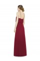 Burgundy Halter Neck Sleeveless Open Back A-Line Bridesmaid Dress Townsville