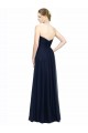 Dark Navy Strapless Sleeveless Low Back A-Line Bridesmaid Dress / Evening Dress Townsville