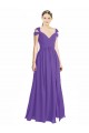 Purple Sweetheart Cap Sleeves Low Back A-Line Bridesmaid Dress Townsville