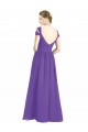 Purple Sweetheart Cap Sleeves Low Back A-Line Bridesmaid Dress Townsville