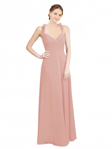 Bliss Pink Sweetheart Sleeveless Keyhole Back A-Line Bridesmaid Dress / Evening Dress Townsville