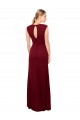 Burgundy High Neck Sleeveless Keyhole Back Mermaid Prom Dress / Bridesmaid Dress Townsville