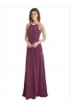 High Neck Sleeveless Keyhole Back A-Line Bridesmaid Dress / Evening Gowns Townsville