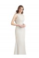 High Neck Sleeveless V-Back Mermaid Bridesmaid Dress Townsville