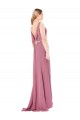 High Neck Sleeveless Low Back Sheath Prom Dress / Bridesmaid Dress Townsville