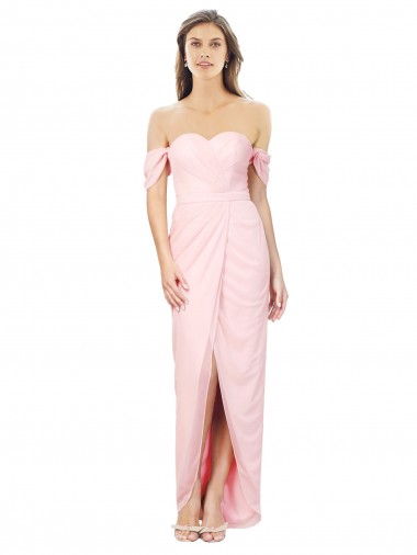 Pink Strapless Sleeveless A-Line High Low Bridesmaid Dress Townsville