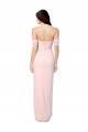 Pink Strapless Sleeveless A-Line High Low Bridesmaid Dress Townsville