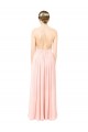 Pink Halter Neck Sleeveless Open Back A-Line Formal Dress / Bridesmaid Dress Townsville