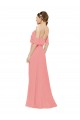 Watermelon Off the Shoulder Sleeveless A-Line Bridesmaid Dress Townsville