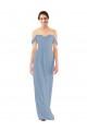Dusty Blue Sweetheart Sleeveless Sheath Bridesmaid Dress Townsville
