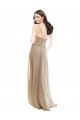 Champagne High Neck Sleeveless A-Line Bridesmaid Dress Townsville