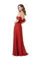 Red Strapless Sleeveless V-Back A-Line Bridesmaid Dress Townsville