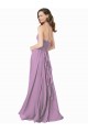 Dark Lavender Halter Neck Sleeveless A-Line Bridesmaid Dress Townsville