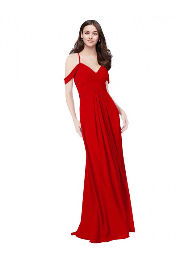 Dark Red Sweetheart Sleeveless Open Back A-Line Bridesmaid Dress Townsville