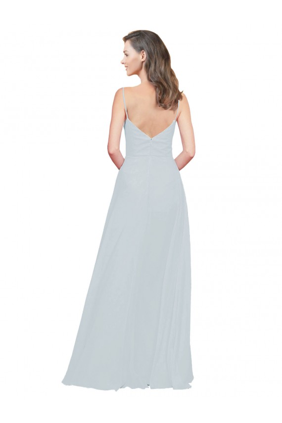 Frost Spaghetti Straps Sleeveless A-Line Bridesmaid Dress Townsville