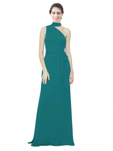 Hunter One Shoulder Sleeveless A-Line Bridesmaid Dress Townsville
