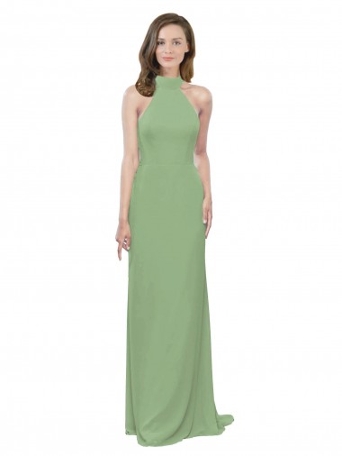 Seagrass High Neck Sleeveless A-Line Formal Dress / Bridesmaid Dress Townsville