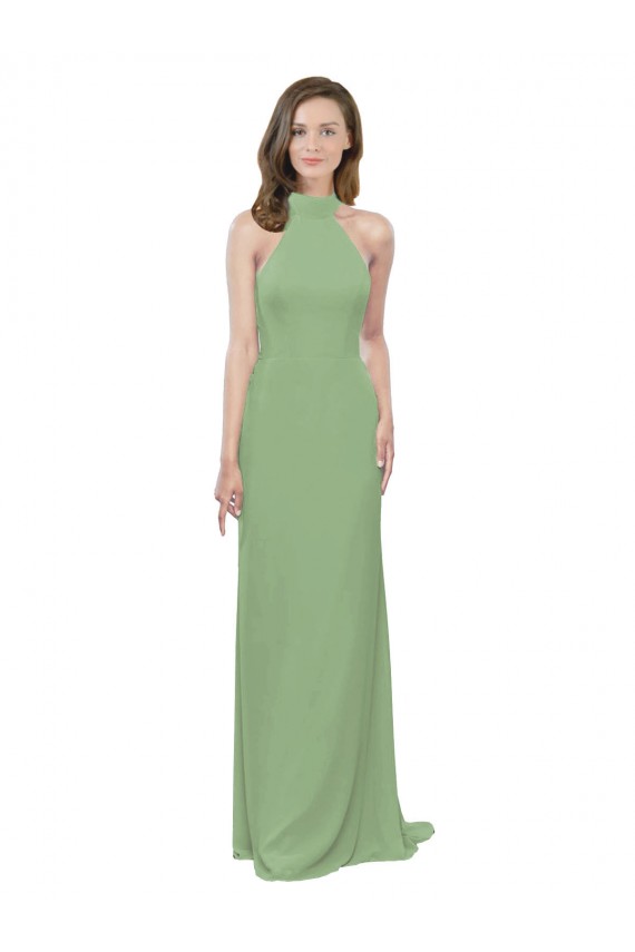 Seagrass High Neck Sleeveless A-Line Formal Dress / Bridesmaid Dress Townsville