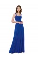 Royal Blue Square Neck Sleeveless A-Line Bridesmaid Dress Townsville